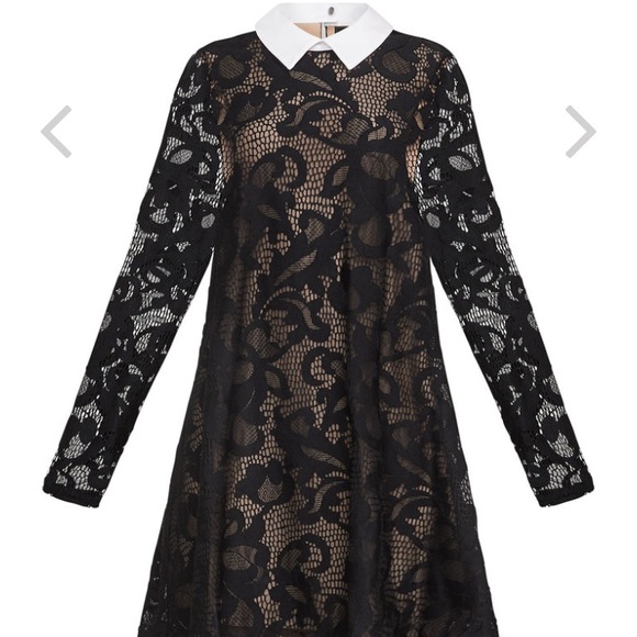 NWT BCBGMaxAzria Roxine Lace A-Line Dress - Picture 3 of 4